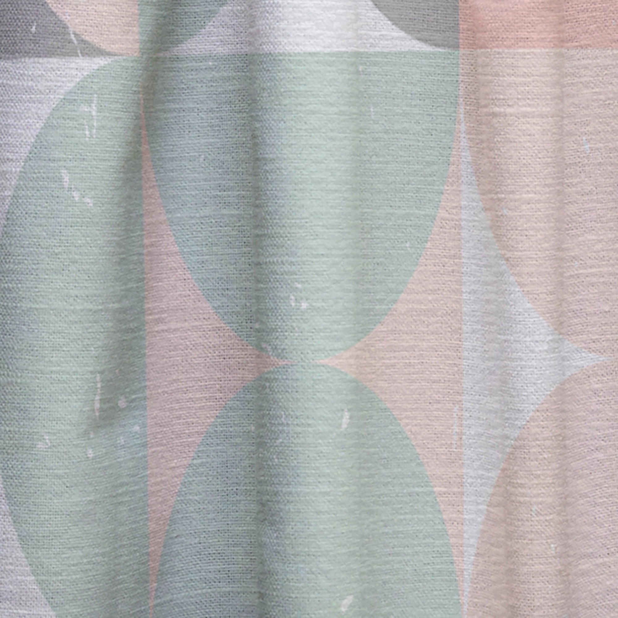 Designart 'Pastel Circular Retro Pattern II' Mid-Century Modern Curtain Panel