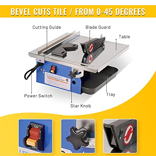 Leegol Electric 7-Inch Bench Wet Tile 