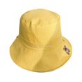 thumbnail image 1 of Chapeau de Pêcheur Pliable Ours Letter Pattern Coton Casquette de Soleil Réglable pour les Femmes, 1 of 10