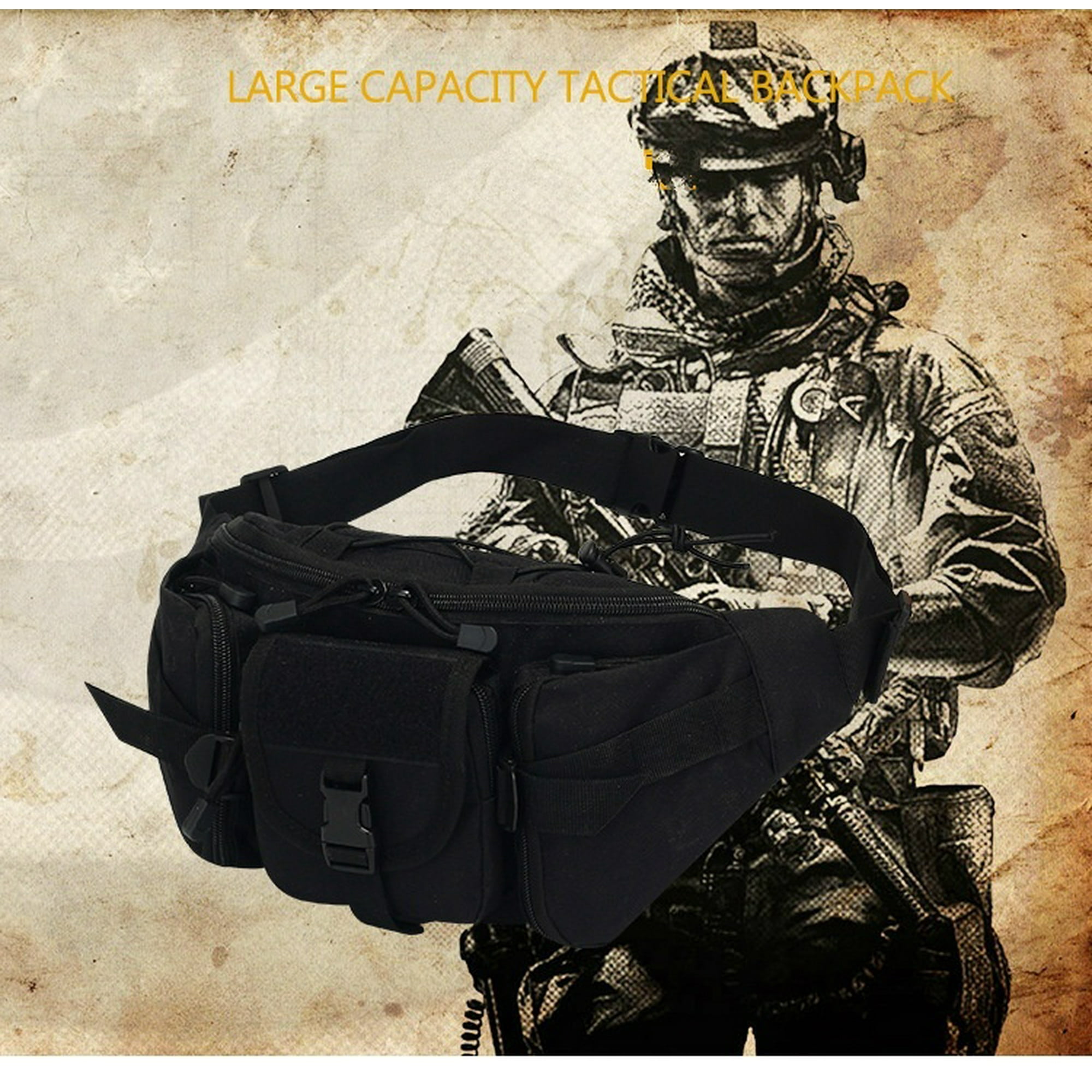 Army Tactical Waist Pack Pouch Military Camping Hiking Outdoor Fanny Belt Bag Walmart