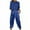Blue, variant on MuZeFu Fall Outfits for Women 2024 Sets Womens Fall Fashion 2024 Outfits Women's Spring And Summer V-neck Loose Lapel Long Sleeved Shirt Wide Leg Pants Color Set