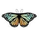 thumbnail image 1 of ButterflyBack Hanging ButterflyDecorative BalloonsKids Toy ButterflyCloak Garden Flag Decoration, 1 of 5