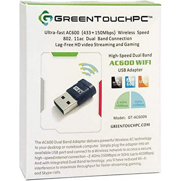 Greentouchpc Ac600 802 11ac Highspeed Dualband Usb Wifi Adapter 2 4ghz 5ghz 600mbps Wireless Network Nano Dongle For Desktop Computer Pc Laptop Compatible Windows Xp 7 8 10 Vista Macos 10 9 And Up Walmart Com Walmart Com Greentouchpc Ac600 802 11ac Highspeed Dualband Usb Wifi Adapter 2 4ghz 5ghz 600mbps Wireless Network Nano Dongle For Desktop Computer Pc Laptop Compatible Windows Xp 7 8 10 Vista Macos 10 9 And Up Walmart Com Walmart Com