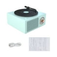 thumbnail image 1 of pitrice Turntable Universal Multicolor Wireless Speaker Stereo Sound Box Charging Record Player Home Studio Desktop Hotel Shop Green, 1 of 9