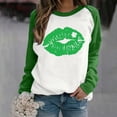 thumbnail image 2 of QIPOPIQ Chemises à Manches Longues pour Femmes Col Rond T-Shirts de la Saint-Patrick T-Shirts Amples pour Dames T-Shirt Imprimé Shamrock T-Shirt Vert Chanceux Haut T-Shirt Col Rond Chemises de Vacances de la Saint-Patrick Offres, 2 of 4
