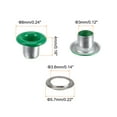 thumbnail image 2 of Uxcell 300set Grommets Kit Metal Eyelets 3mm 1/8" Hole Tiny Grommet for Shoes Clothes Belt Bag DIY Project, Green, 2 of 6