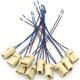 thumbnail image 1 of 10 portalámparas de cerámica G9, casquillo de conector de cerámica para lámparas halógenas, portalámparas G9, casquillo de 250 V, portalámparas de cerámica G9, 1 of 4