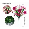 thumbnail image 5 of Artificial Flowers for Outdoors, UV Resistant Artificial Petunia Bouquet, Silk Greenery Stems for Garden Patio and Porch Decor, 1 Bundle, SouMaox, 5 of 5
