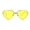 Gold Yellow, variant on Womens Pop Color Lens Hippie Heart Shape Metal Rim Sunglasses Silver Blue