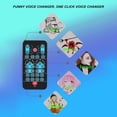 thumbnail image 3 of HUGFEGWE Voice Changer with 10 Sound Changing Modes, Handheld Sound Card Functions, Voice Changer Device Portable Design for Mobile Phone Computer DJs Music Studio Recording CJB91-65358, 3 of 9