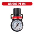 thumbnail image 1 of 1/4'' Air Pressure Regulator,Control Compressor Pump Gas Regulating Treatment Units with Gauge Adjustable AR2000 ,Long Lasting, 1 of 7