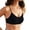 Black, variant on SROBPTY Womens Bras Solid Seamless Push up Back Closure Breathable Bandeau Soft Everyday Brassiere
