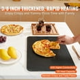 thumbnail image 3 of VEVOR Pizza Steel, 20" x 14" x 3/8" Pizza Steel Plate for Oven, Pre-Seasoned Carbon Steel Pizza Baking Stone with 20X Higher Conductivity, Heavy Duty Rustproof Pizza Pan for Outdoor Grill, Indoor Oven, 3 of 9
