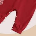 thumbnail image 5 of UAYOTSE Baby Boy Christmas Outfit Long Sleeve Romper Overall Pants 3Pcs Fall Clothes Set(12-18 Months,I175-Red), 5 of 8