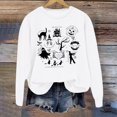 thumbnail image 2 of WEAIXIMIUNG Sweatshirts à Col Rond pour Femmes Pull à Capuche Imprimé Lettre pour Automne et Hiver, 2 of 3