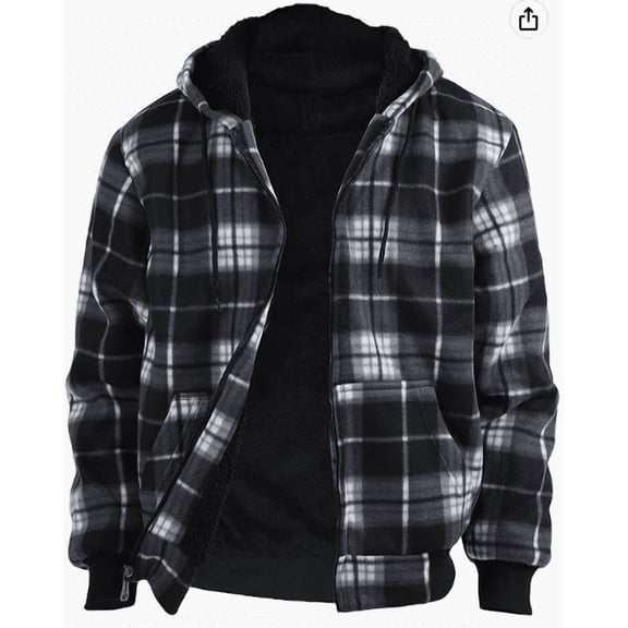Men's full zip winter warm Sweatshirt work jacket