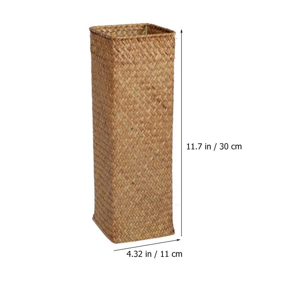 Tall Wicker Vase Flower Vase Woven Flowers Bottle Rustic Dry Flowers Container Decorative Flower Bottle For Home Office - image 2 of 8
