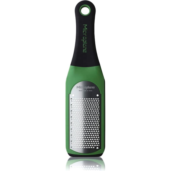 Microplane Artisan Series  Fine Grater (Green) – Citrus Zest, Hard Cheese, Ginger & Garlic