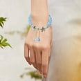 thumbnail image 5 of Kids Flower Bead Adjustable Jewelry Bracelet For Girls Glass Charm Handmade, 5 of 5