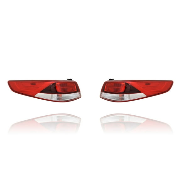 Tail Light Assembly - Cooling Direct Fit/For 92402D5000, 92401D5000 16-19 Kia Optima USA-Build - Outer On Body Bulb-Type (Pair, Left Driver   Right Passenger Set) NSF