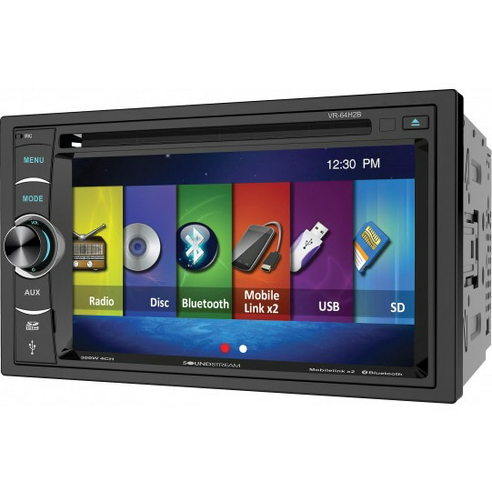 Soundstream VR64H2B Double DIN Bluetooth InDash DVD/CD/AM/FM Car