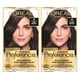thumbnail image 1 of L'Oreal Paris Superior Preference Luminoso tinte permanente para el cabello que desafía la decoloración para hasta 9 semanas de brillo marrón oscuro 4 1 kit de tinte para el cabello (paquete de 2), 1 of 5