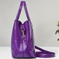 thumbnail image 3 of Sac Fourre-Tout Imprimé Crocodile, Grande Capacité Sac à Bandoulière Multi-Poches, Parfait, 3 of 5