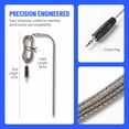 thumbnail image 2 of stcellnmex 3 Pieces Meat Temperature Probe Thermometer Replacement 2.5mm Plug Temp Probes for Grills and Smokers, 2 of 6