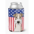 thumbnail image 1 of American Flag & Wire Haired Fox Terrier Can or Bottle Hugger, 1 of 1