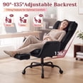 thumbnail image 3 of Homall Office Chair, Velvet Ergonomic Criss Cross Desk Chair with Adjustable Armrests, Swivel Vanity Chair Comfy Computer Chairs, Black, 3 of 7
