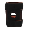thumbnail image 1 of Black Unisex Sporting Knee Support Adjustable Silicone Spring Hollow Open Type Knee Brace, 1 of 5