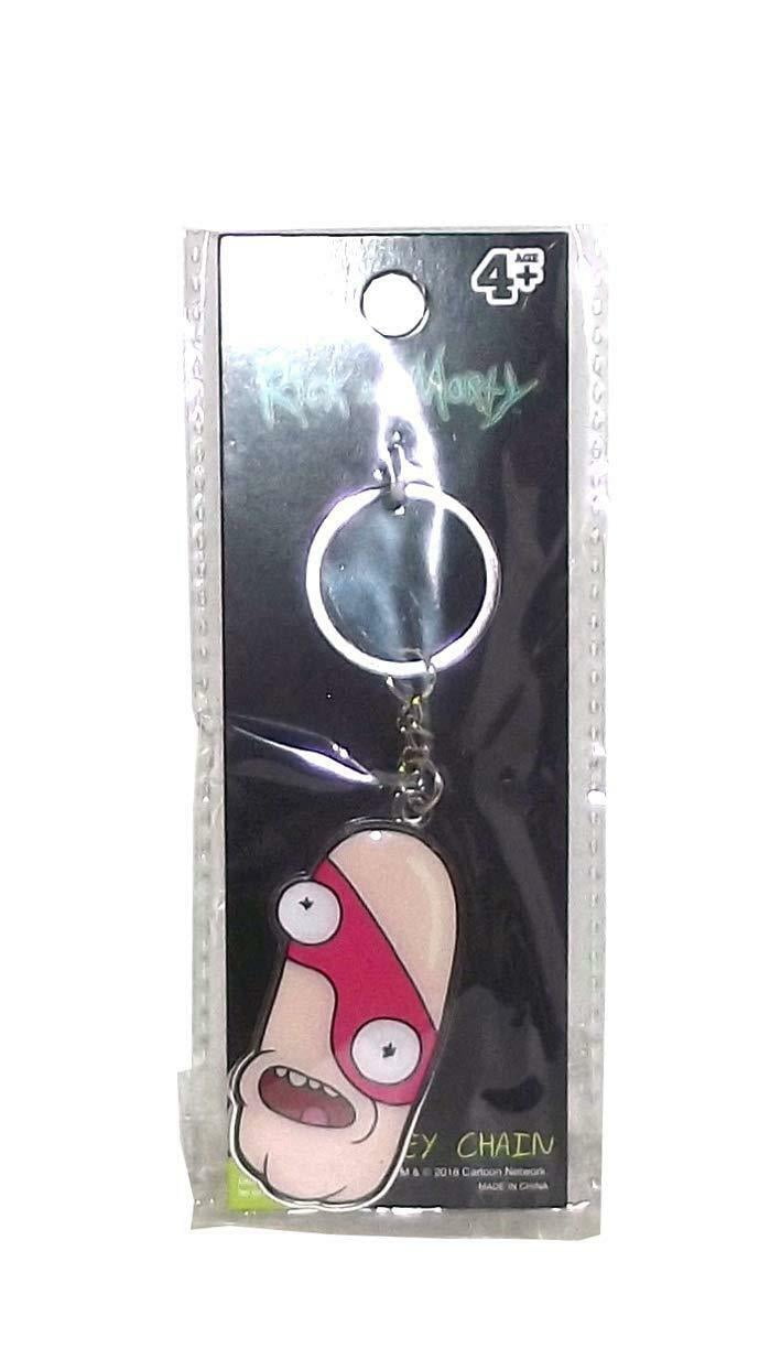 Rick and Morty TV Series Pickle Rick with Blades Colored Metal Key Ring KeyChain 