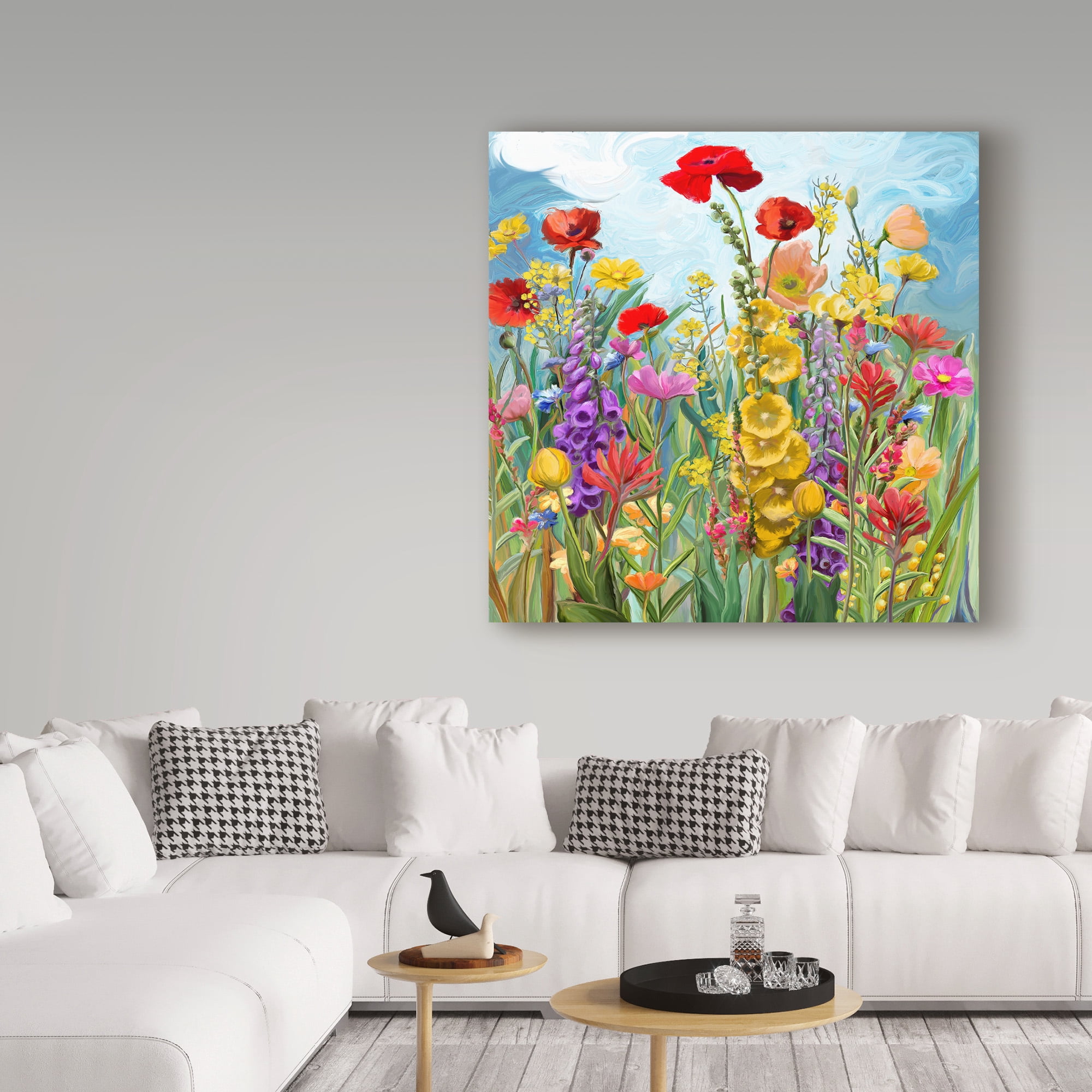Trademark Fine Art 'Floral Fields 1' Canvas Art by Art Licensing Studio