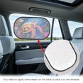 thumbnail image 4 of KUIFORTI Turtle Car Window Shade 2 Pack Cling Sunshade for Car Windows, Baby Side Window Car Sun Shades for Blocking Sun Glare, UV Rays, 4 of 8