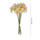 thumbnail image 3 of 8-Stems Artificial Daffodil Hand-Tied Bouquet Wedding Bouquet Home Decor And Table Centerpiece Artificial Green Plants, 3 of 6