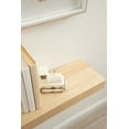 thumbnail image 4 of Kate and Laurel Havlock Modern Natural Floating Shelf, 36 x 8, Natural Wood, Functional Storage Shelf for Use as Entryway Display or Kitchen Spice Rack Shelf, 4 of 11
