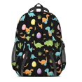 thumbnail image 3 of Colorful Dinosaurs Eggs Pattern Cute School Backpack Bag with Padded Back and Adjustable Shoulder Straps 16.9 X 12.6 X 5.9 Inches, 3 of 5