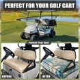 thumbnail image 4 of Whosucclay Blue Butterfly Blossom Thick Golf Cart Seat Blanket Elastic for Yamaha EZGO Club Car Icon, Anti-Fade Golf Cart Seat Cover, 4 of 6