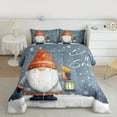 thumbnail image 2 of Manfei Kawaii Gnome Full Size Comforter Sets,Merry Christmas Bedding Comforter Set,Gray White Bedding Sets For Kids,Super Cozy Room Decor Reversible,3pcs, 2 of 8