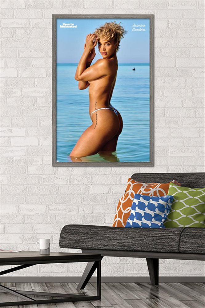 Sports Illustrated: Swimsuit Edition - Jasmine Sanders 22 Wall Poster, 22.375" x 34" Framed