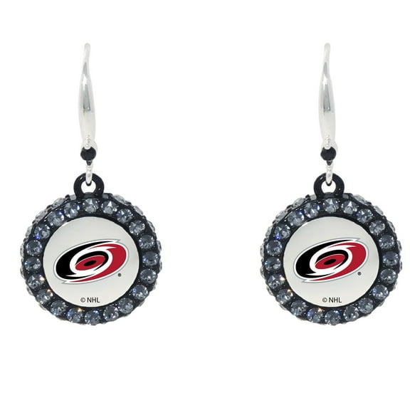 Carolina Hurricanes Hockey Puck Earrings