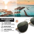 thumbnail image 5 of Gafas De Sol Aviador Mujer Hombre Piloto Metal Rojo Verde, 5 of 5