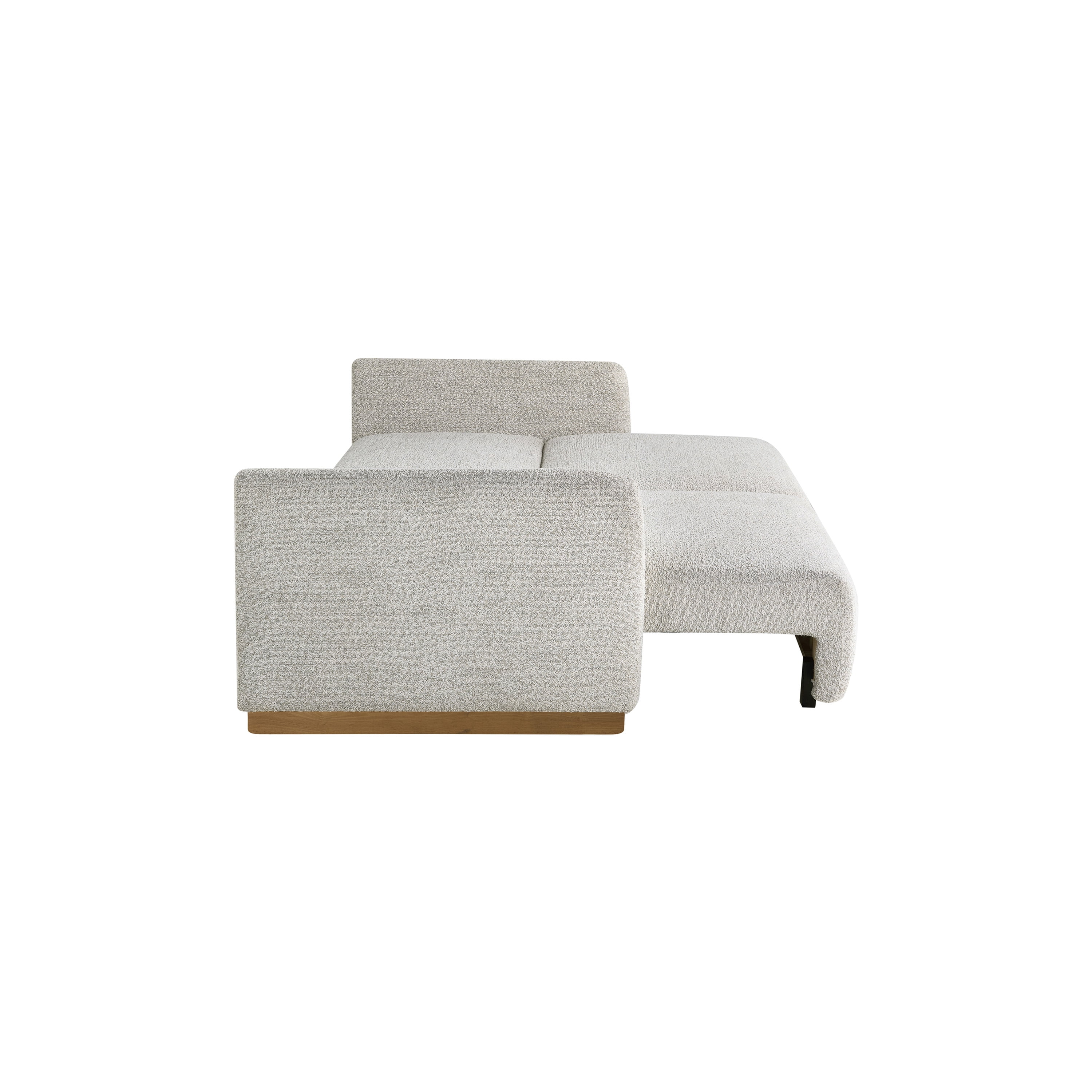 Serta Tatum Modern Convertible Sleeper Sofa, Ivory