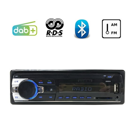 Bluetooth Autoradio Car Stereo USB SD Card Slot FM AM AUX LCD Dispaly DAB  RDS 1 DIN Audio MP3 Car Radio radio cassette player ,High Volume Speakers