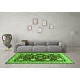 thumbnail image 3 of Ahgly Company Indoor Square Oriental Green Industrial Area Rugs, 4' Square, 3 of 4