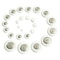 thumbnail image 1 of BELOVING 25 Pieces Alto Sax Pads Set Multi Size Professional Lightweight Replacement White, 1 of 8