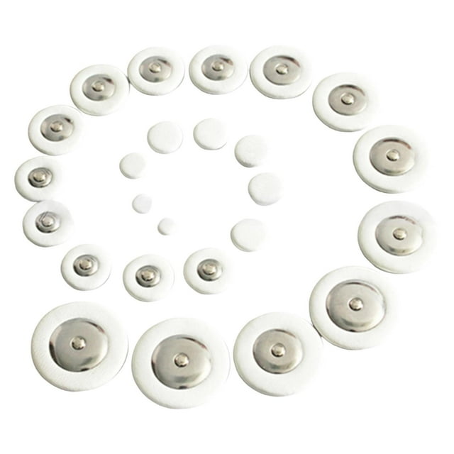 Milaget Ensemble de 25 Pcs de Tampons de Saxophone Alto, Multi-Tailles, Remplacement Léger Professionnel Blanc