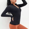 thumbnail image 3 of Playera Blusa Deportiva Gym Casual Manga Larga Mujer Elastic, 3 of 7