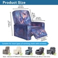 thumbnail image 7 of Xoenoiee Galaxy Butterfly Print Recliner Chair Covers Lazy Boy Recliner Covers with Pockets Stretch Velvet Couch Cover Slipcovers 4-Piece Furniture Protector for Dogs Cats, 7 of 7