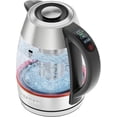 thumbnail image 1 of Chefman  Kettle, 1.8L 1500W, Hot Water Boiler, Removable Lid for Easy , Auto Shut Off, Boil-Dry Protection, Stainless Steel , BPA Free, Borosilicate Glass  Tea Kettle, 1 of 9